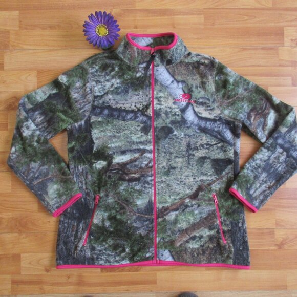 🌸SOLD🌸 MOSSY OAK Jacket Size XL Full Zip Fleece - Picture 13 of 13